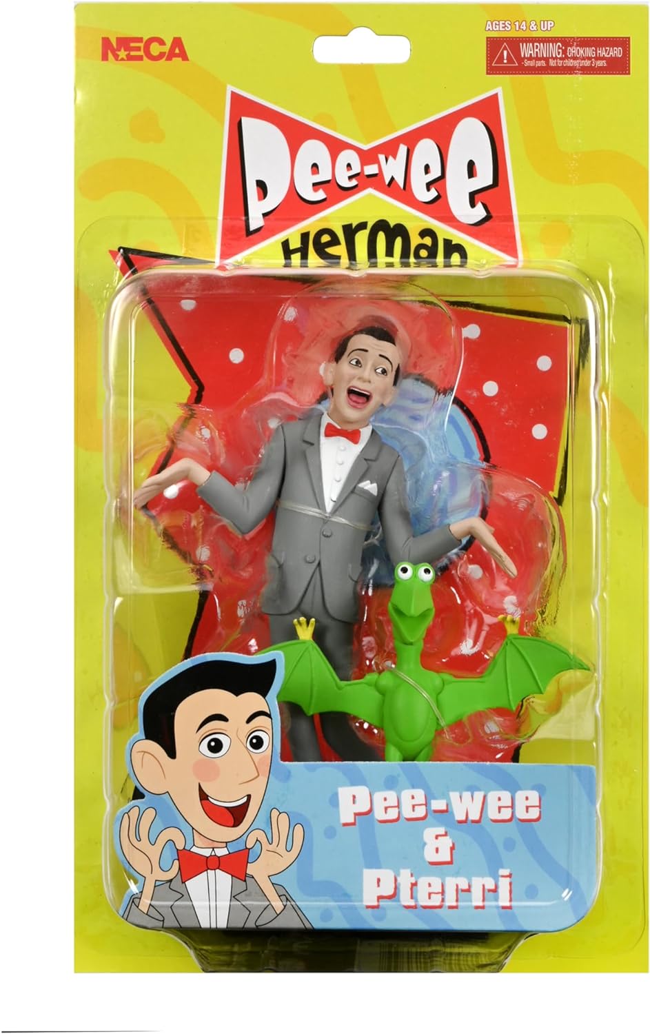 PEE-WEE HERMAN & PTERRI FIG. 13 & 5,5 CM PEE-WEE H