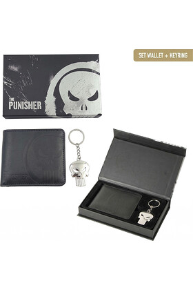 SET REGALO CON CARTERA MARVEL THE PUNISHER