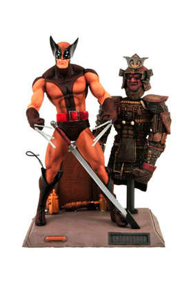 LOBEZNO TRAJE MARRON FIGURA 18 CM BASE SAMURAI MAR