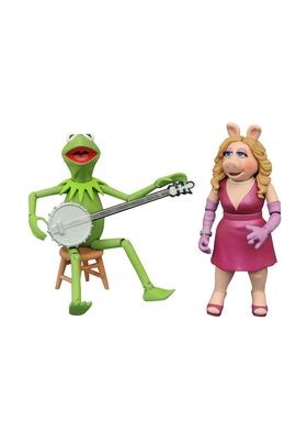 KERMIT AND MISS PIGGY ACTION FIGURES THE MUPPETS B