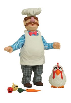 THE SWEDISH CHEF AND KITCHEN SUPPLIES ACTION FIGUR
