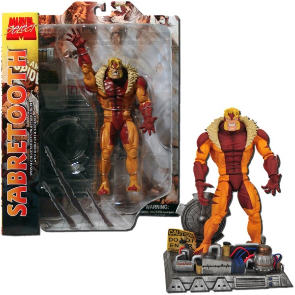 DIENTES DE SABLE FIGURA 18 CM X-MEN MARVEL SELECT