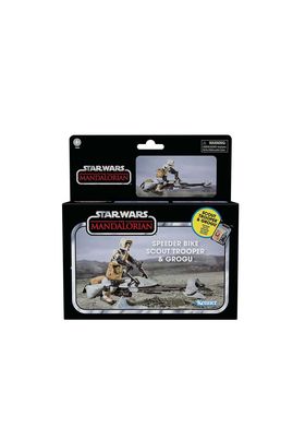 SPEEDER BIKE SCOUT TROOPER & GROGU SET 2 FIG. 9,5