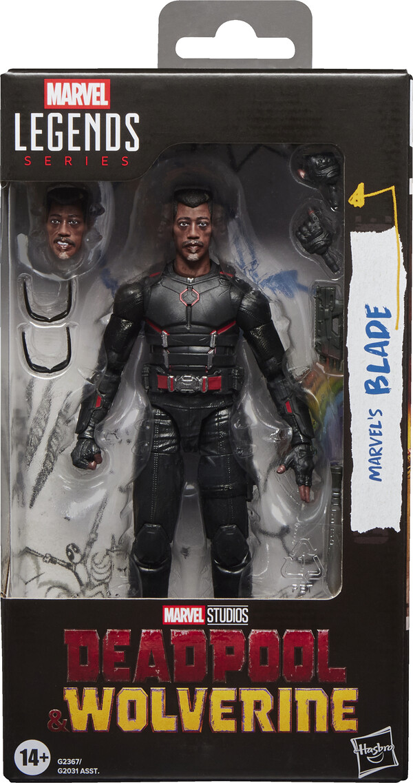 BLADE FIGURA 15 CM DEADPOOL & WOLVERINE MARVEL LEG