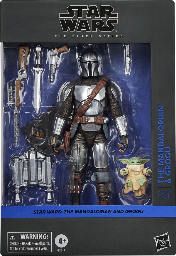 THE MANDALORIAN & GROGU FIGURA 15 CM & 2,5 CM STAR