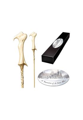 LORD VOLDEMORT VARITA CON CAJA Y PLACA DE IDENTIFI