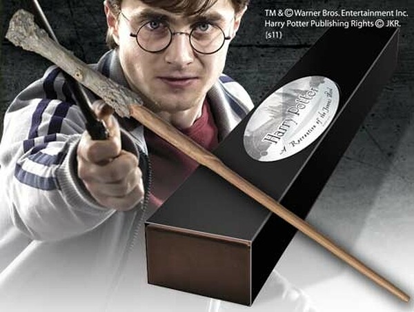 HARRY POTTER VARITA CON CAJA Y PLACA DE IDENTIFICA