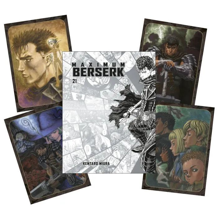 BERSERK MAXIMUM 21 (PORTADA ALTERNATIVA + 4 POSTAL