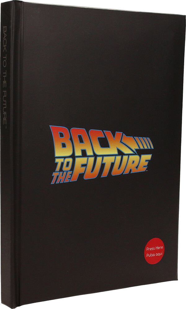BACK TO THE FUTURE LOGO LIBRETA CON LUZ REGRESO AL