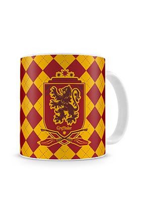 GRYFFINDOR TAZA BLANCA CERAMICA HARRY POTTER