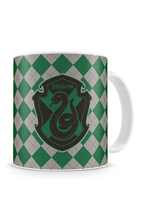 SLYTHERIN TAZA BLANCA CERAMICA HARRY POTTER