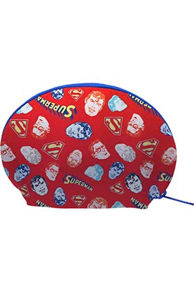 ESTUCHE OVALADO ROJO CARAS SUPERMAN PATTERN UNIVER