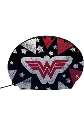 ESTUCHE OVALADO WONDER WOMAN LOGO COLORES UNIVERSO