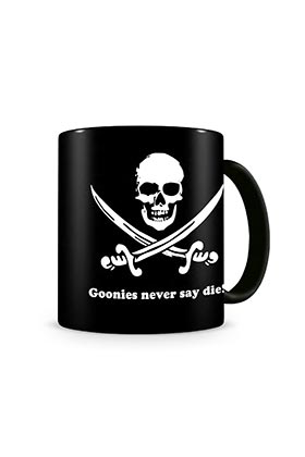 NEVER SAY DIE TAZA CERAMICA THE GOONIES