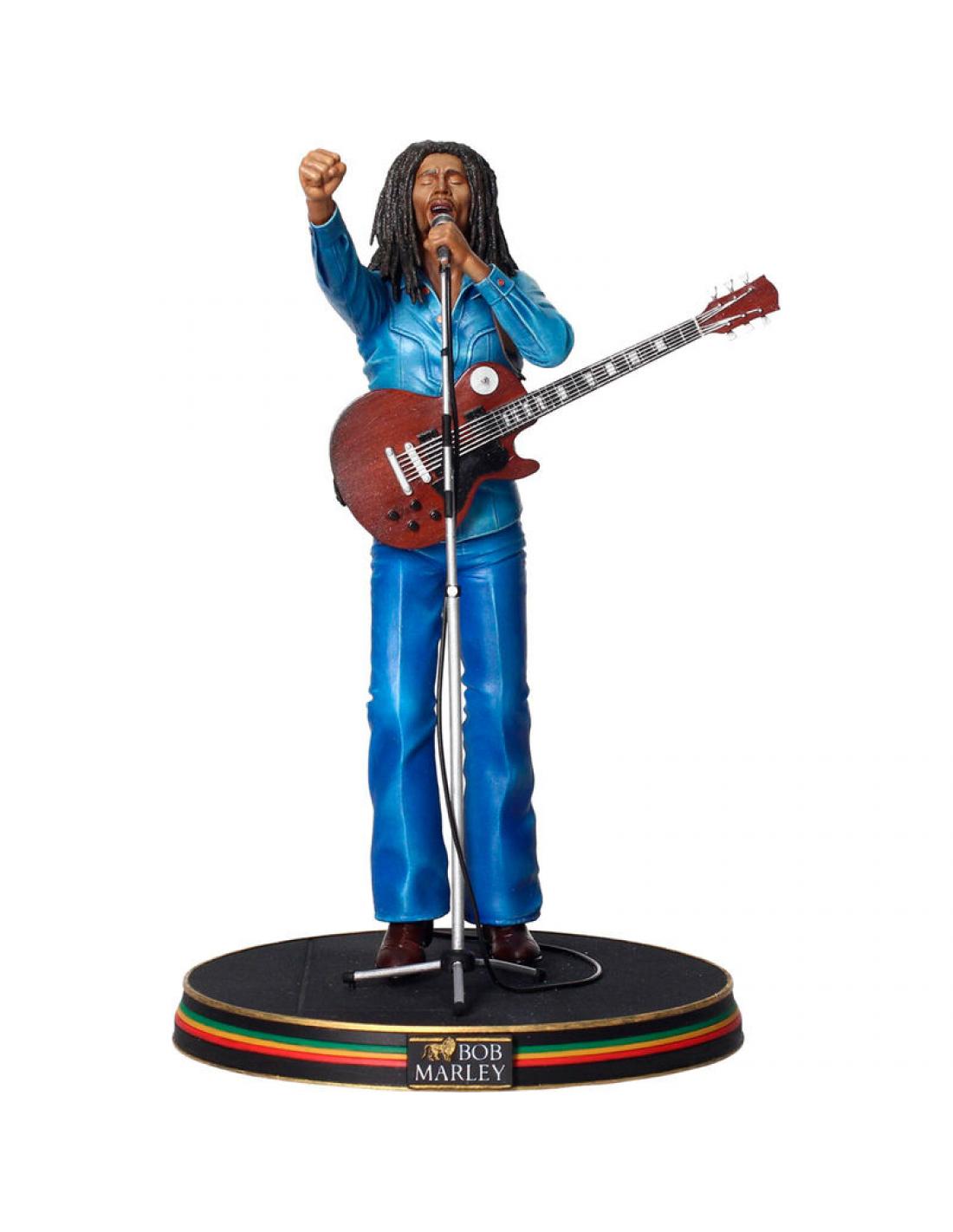 BOB MARLEY CONCIERTO RAINBOW'77  FIGURA 18 CM BOB