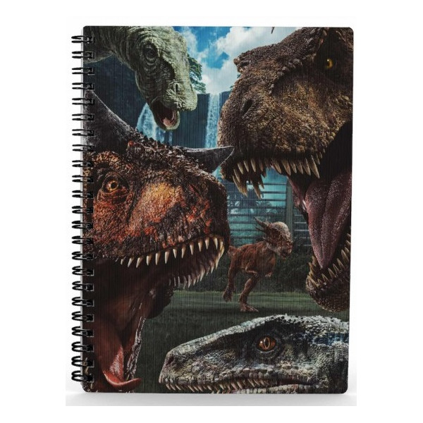 LIBRETA EFECTO 3D SELFIE JURASSIC WORLD