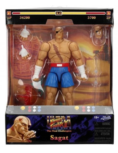 SAGAT FIGURA 19 CM ULTRA STREET FIGHTER II: THE FI
